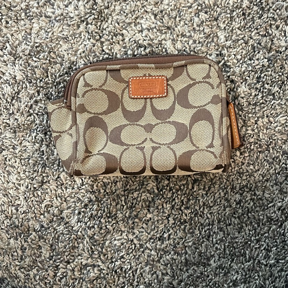 Coach small cosmetic bag